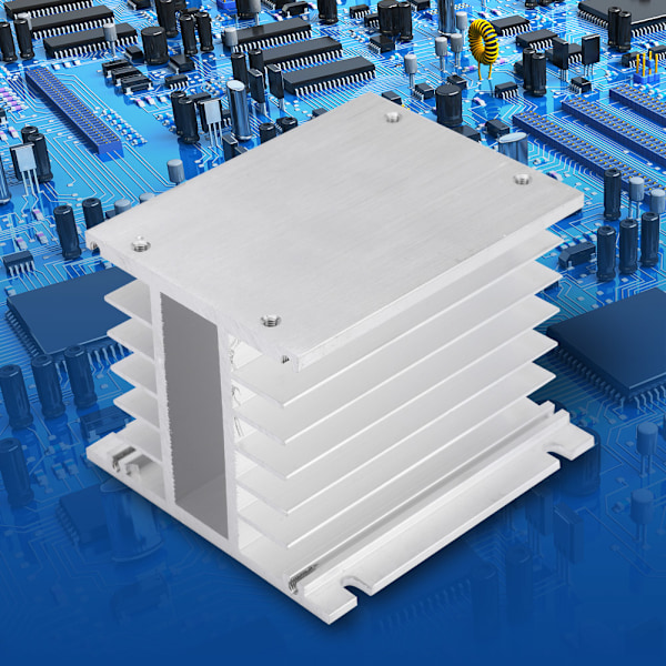 Tre-fasig Aluminiumlegering Värmekylare SSR Dissipation Solid State Relä Värmekylare