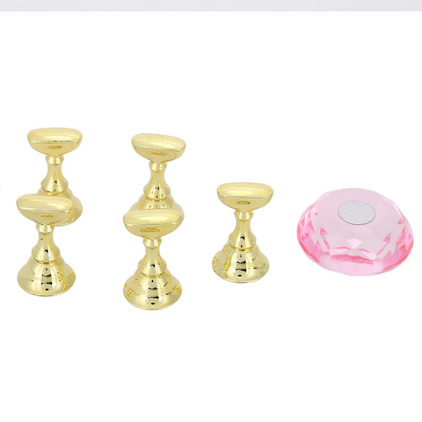 Nagelhållare Falska Nagelspetsar Övningsställ Kristallbas Hållare Nagelkonst Display Manikyr #3