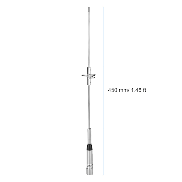 Høy Gain M-hode UHF/VHF Dual Band Bil Mobil Ham Radio Antenne PL259 Kontakt