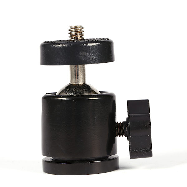 Ny 360° Mini Kulhuvudfäste för 1/4\" Kamerastativ & 3/8\" Blixtfäste