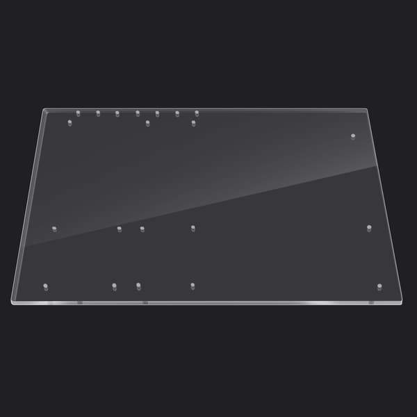 Öppet Ram Transparent Akryl Overlock Datorfodral DIY Basstativ För ATX Moderkort