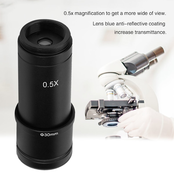 0.5X CMount 30/30.5mm Adapter for Mikroskop CCD Kamera Okularlinse