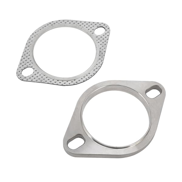 2 Bolter 3in Eksosflens Tilkoblingssett Metall Legering Universell for Eksos Downpipe Catback Headers