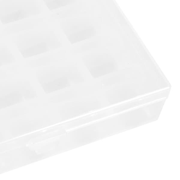 1 st Plast Tom Spolhållare Symaskin Spole Organizer Förvaring Klar Box för 25 Spolar