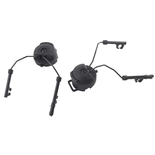 1 par hjelm Arc Rail adapter sæt til Peltor Comtac (sort)