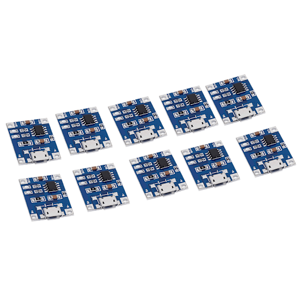10 st Micro USB 1A Litiumbatteri Laddningsskydd Modul Laddningskort