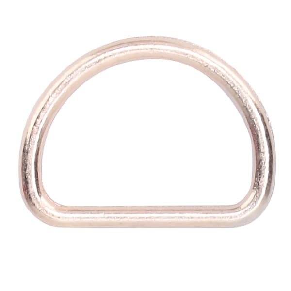 15mm 10 STK D-ringe Justeringsløkke Legering d-ring til Taske Tøj Bælte Rem Webbing (guld)
