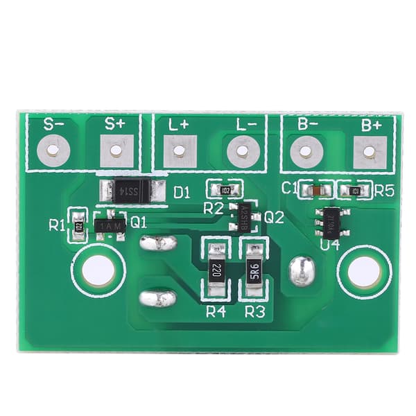 Solar Lampekontroller Modul Kontrollkretskort med Bryter for 3.7V Litiumbatteri