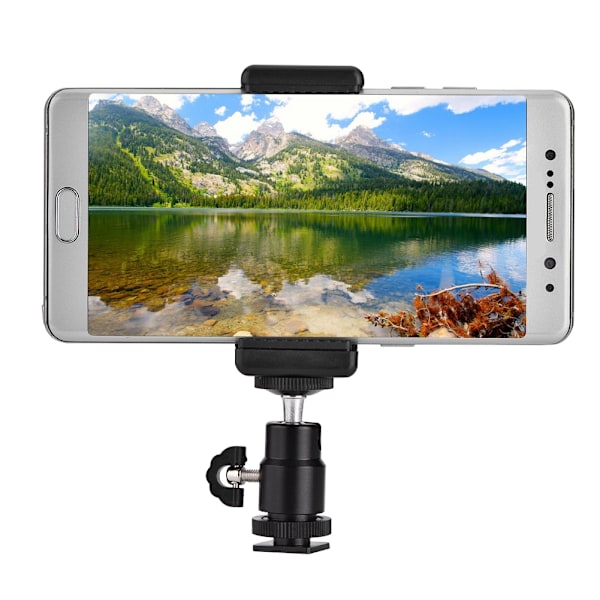 Puhelimen pidike klipsi jalustan kiinnitysadapteri 360° kuulapäällä iPhone Samsungille
