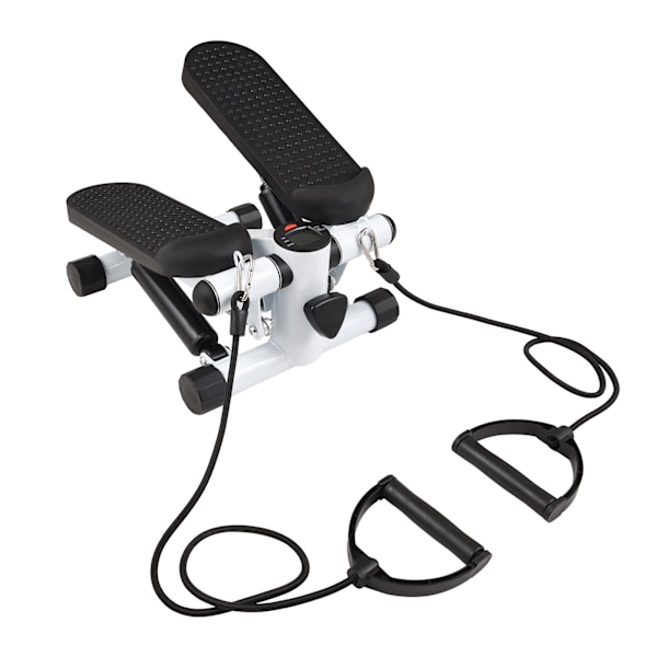 Mini Stepper för Träning Hemma med Motståndsband LCD-Display Kapacitet 100kg Trappmaskin