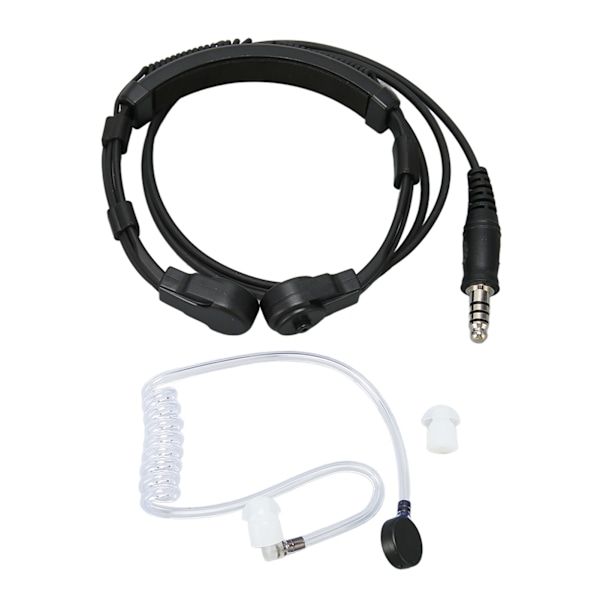 7,1 mm Halsmikrofon Headset Teleskopisk Brusreducering Klart Ljud Halsmikrofon Tvåvägsradio Headset för Walkie Talkie