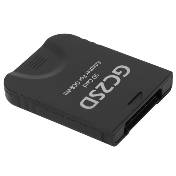GC2SD Kortleser Plug and Play Bærbar Profesjonell Spillkonsoll Micro Minnekortadapter for Wii for GC Svart