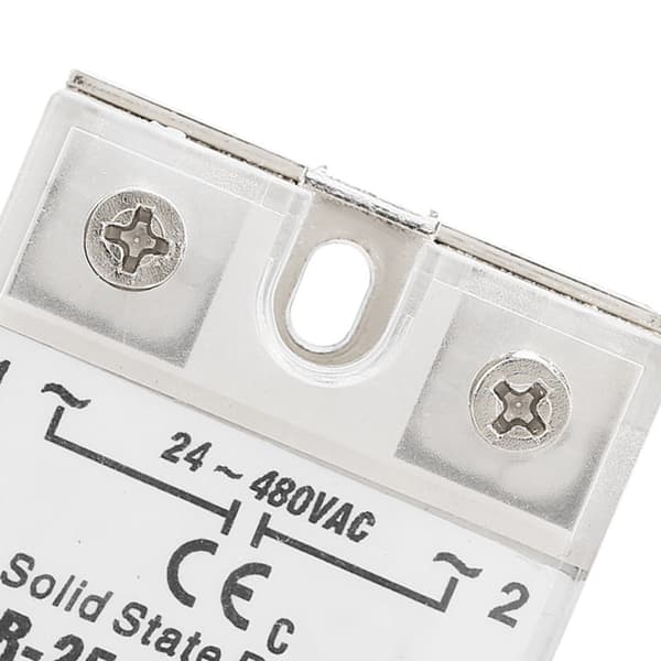 SSR25 AA 25A Solid State Relæmodul SSR ACAC Input 80-250V AC Output 24-480V AC