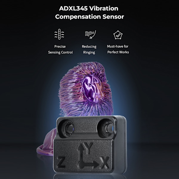 Creality ADXL345 Vibrationskompensationssensor för Sonic Pad, exakt avkänningskontroll, reducerar ringning, ett måste-ha-tillbehör för 3D-skrivare, perfekt funktion