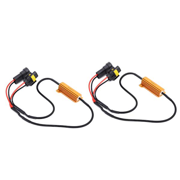 2 st Lastmotståndsadapter 50W 6Ω H11 880 881 LED Metall för Blinkers / Dimljus