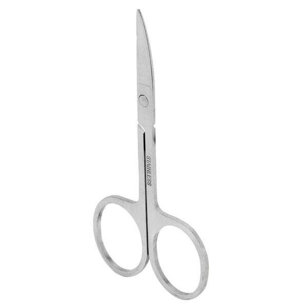 Precision Eyebrow Scissors i Rostfritt Stål med Böjd Mun för Falska Fransar