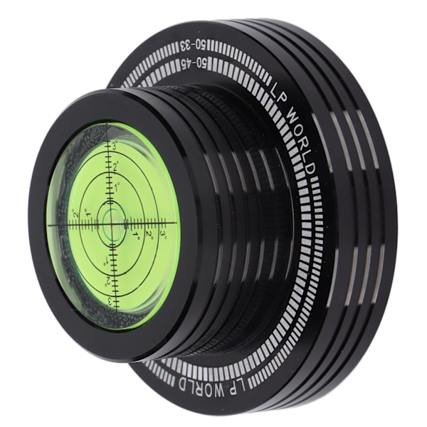 Skivvikt Stabilisator för LP-spelare med Bubbelnivå för 50Hz Svart