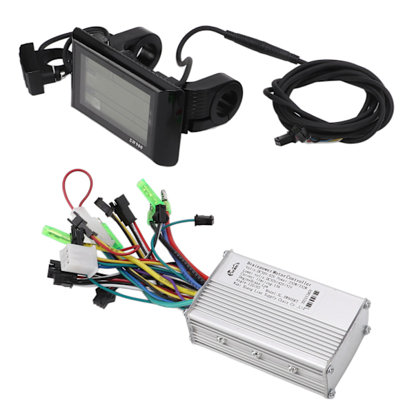 36V‑60V 250W/350W Harjaton Moottoriohjain ja SW900 LCD-näyttösarja sähköpolkupyörälle ja -skootterille