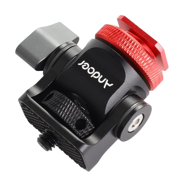Kameramontering Tripod Hoved Cold Shoe Adapter Aluminium Legering 1/4 Tomme Skrue til Montering af Kamera Flash Mikrofon LED Fyldlys