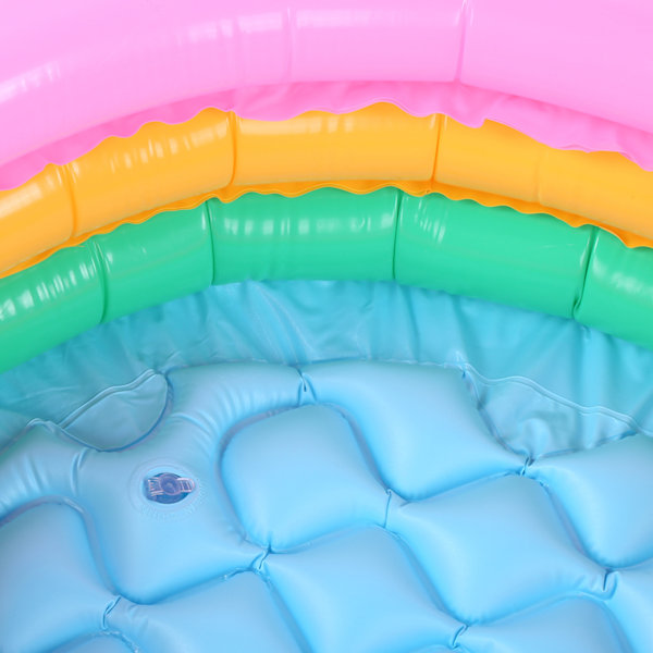 Børn Blød Oppustelig Swimmingpool Drenge Rund Form Lys Farve Babybassin PoolS