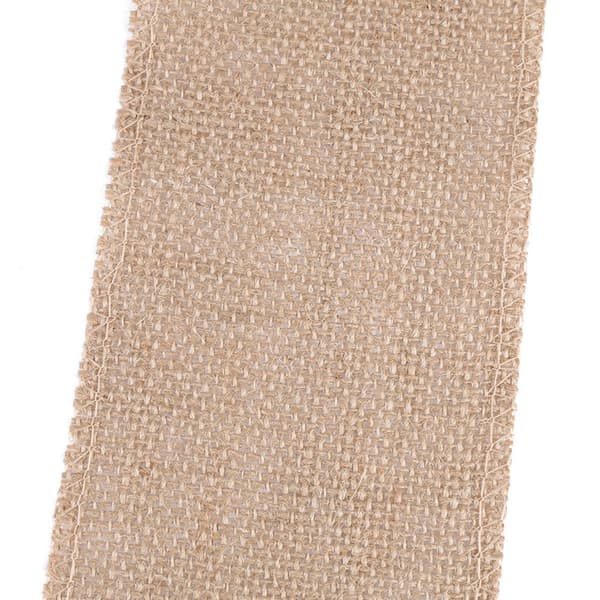 Jute Hessian-stoffrull for dekorasjon til julepynt (bredde: 5 cm)