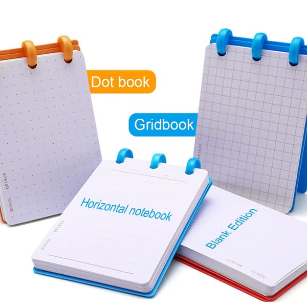 A5 Svamp Hål Pärm Påfyllningsbart Skrivpapper Anteckningsbok Kontorsmaterial (Orange Block)