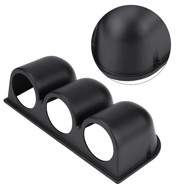 Sort Universal 52mm/2\" 3 Hull Trippel Dash Måler Pod Festeholder