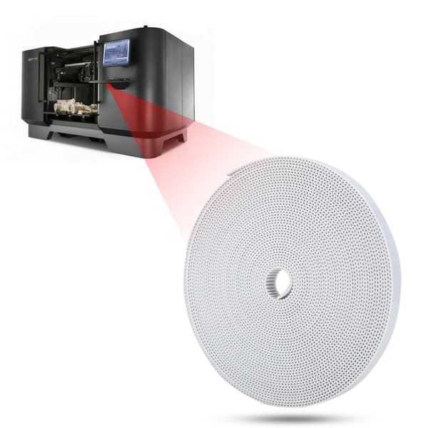 3D-skrivartillbehör 2GT Kamrem 10mm Synkronrem i Gummi (Vit 10m)
