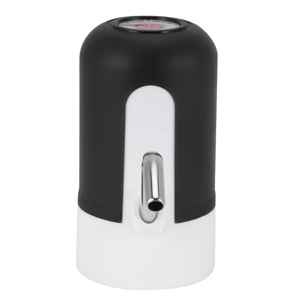 Vattenflaskpump USB-laddning Elektrisk dricksvattendispenserkit för hemkontor Svart