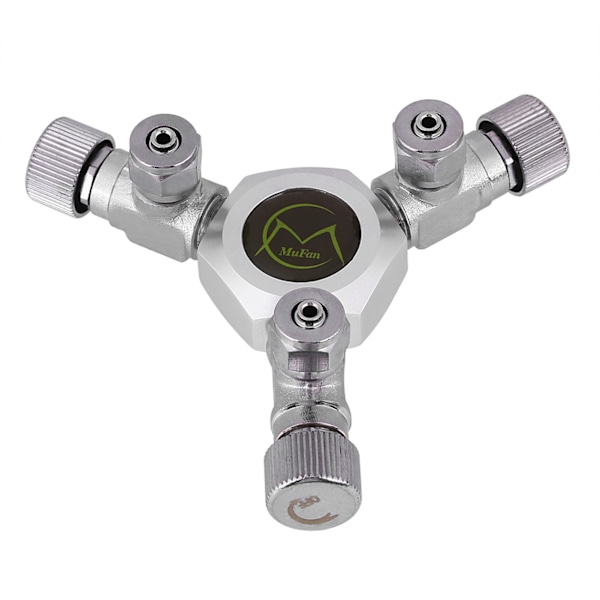 Multi Ways Distributor Akvarium Regulator CO2 Splitter Ventil Akvarium (3-vägs)