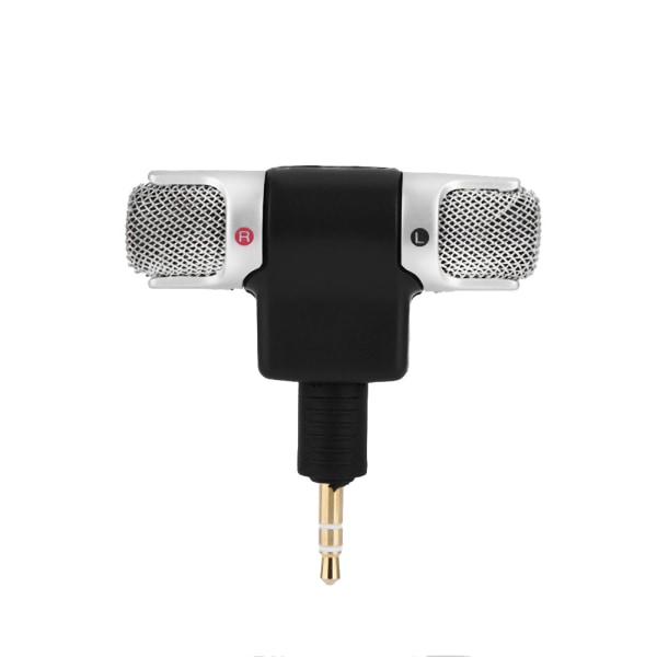 Mini Stereo Mikrofon Mic 3,5 mm guldplätering Plug Jack för PC Laptop MD-kamera