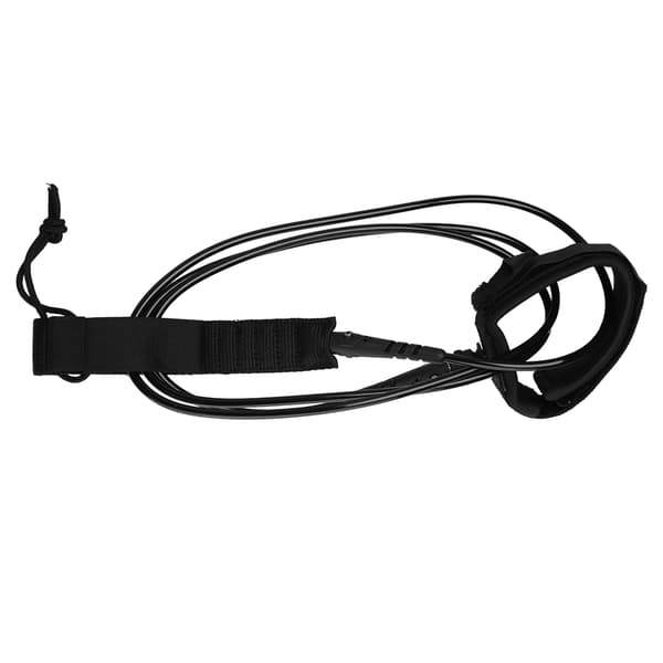 TPU 6ft 5.5mm Surf Ankel Leash Med Krog- og Strop-lukning (sort)