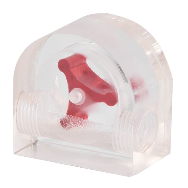 3 Impeller Flow Meter Indikator til PC Vandkølingssystem G1/4 Gevind Halvcirkel 2 Veje