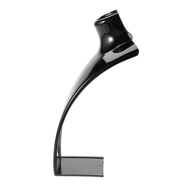 Halskæde Øreringe Holder Mannequin Hoved Buste Stand Model Butik Smykke Display Stativ (Sort)