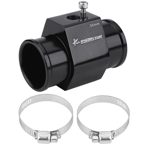 Bil Vand Temperatur Samlingsrør Slange Sensor Måler Adapter 36mm