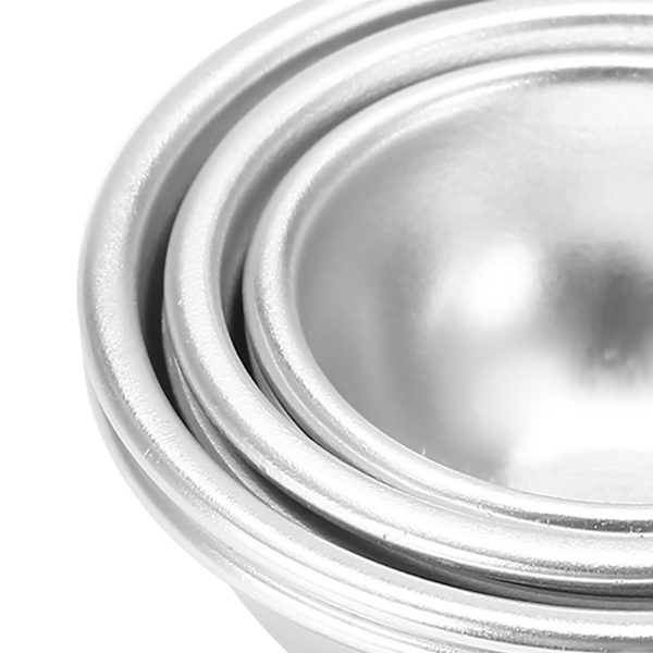 Handgjorda badbombsformar i aluminiumlegering för bubblande pyssel, DIY-kakformar, verktyg