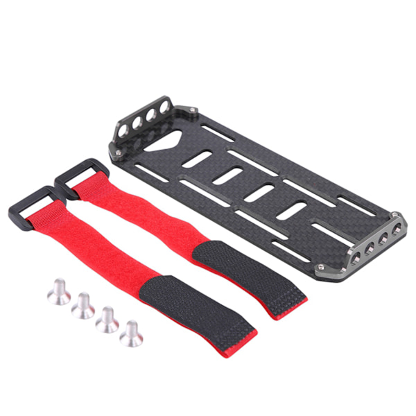 Batterimonteringsplade i kulfiber til Traxxas Hsp Redcat Rc4wd Axial scx1 1:10 Crawler RC Bil