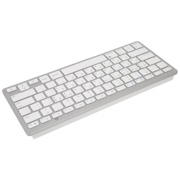 Trådlöst tangentbord Mini 78 tangenter Ultratunna bärbara vita datortangentbord för Android för OS X för IOS för Windowskoreanska