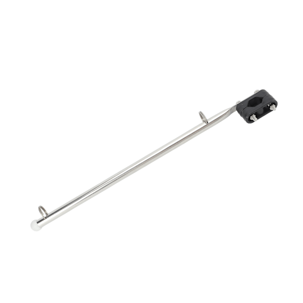 390mm/15.35in Marin Relingstyp Flagga Stång Justerbar Rostfritt Stål för Båtar Yachter Segelbåtar Motorbåtar