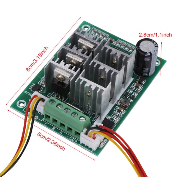 DC 5V‑36V 15A 3‑fas Brushless Motorhastighetsregulator CW CCW Reversibel Switch