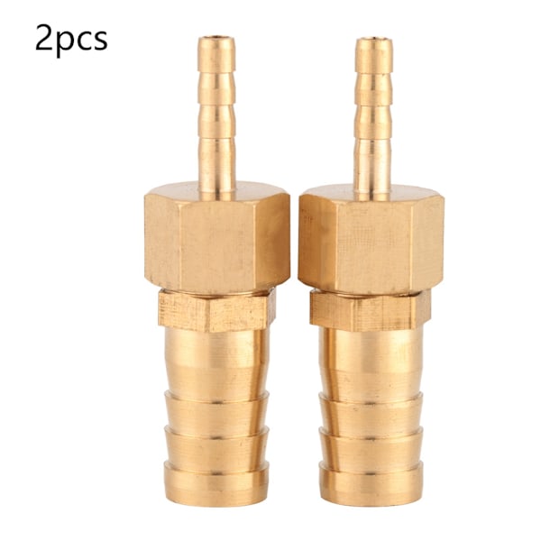2 st Brasskopplingar med slangnippel, reducerande pluggkontakt, 4--12 mm