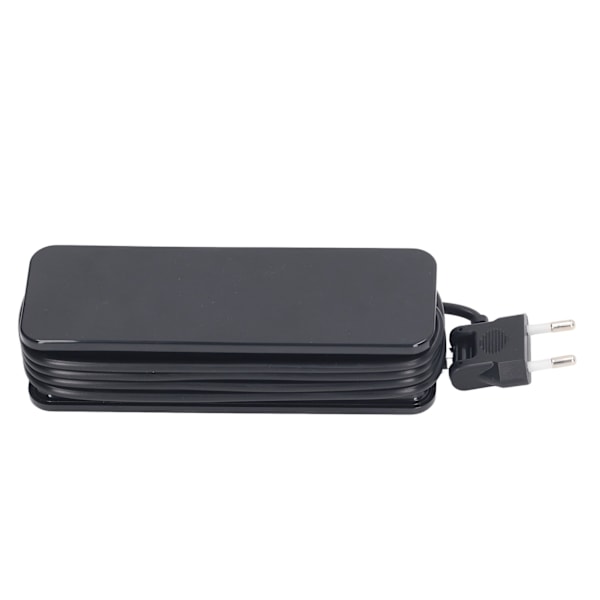 1200W 10A Stikdåse med 2 Runde Stik 4 USB-porte Strømstik til Telefon Laptop EU Stik 250V Sort