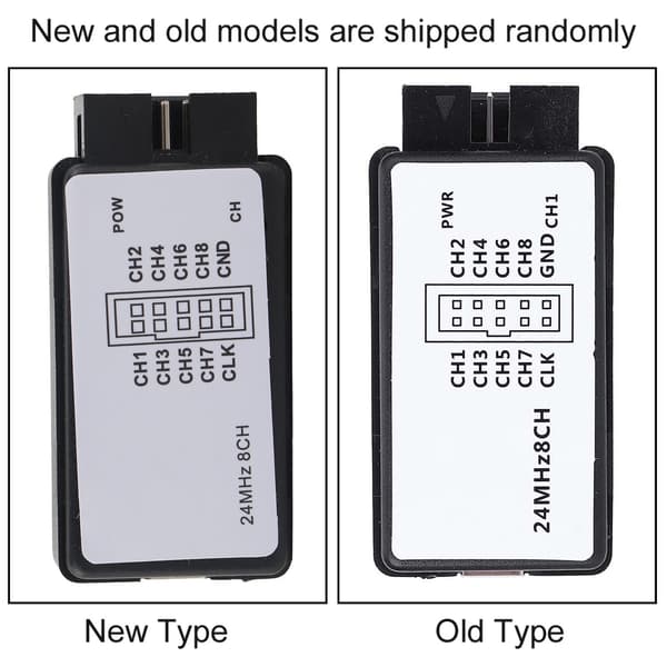 USB Logikanalysator Enhedssæt Mini Digital Lommeformat 8 Kanal Input Hukommelse 24MHz