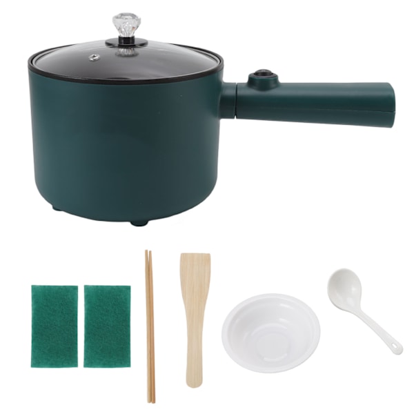 Elektrisk Gryde 1.8L Nonstick Fødevaregodkendt 2 Temperaturindstillinger 6 Funktioner Langt Håndtag Elektrisk Komfur til Madlavning i Hjemmet EU Stik 220V