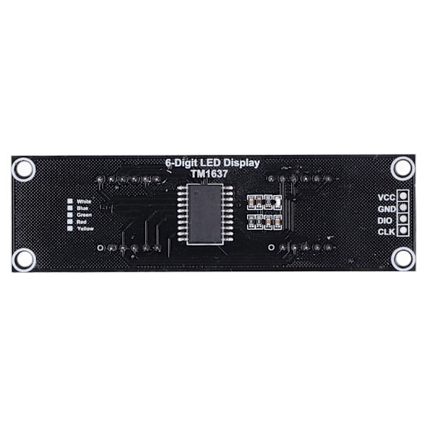 LED-display Digital Tub 6 Siffror 7 Segment Decimal Vitt Ljus Digital Displaymodul