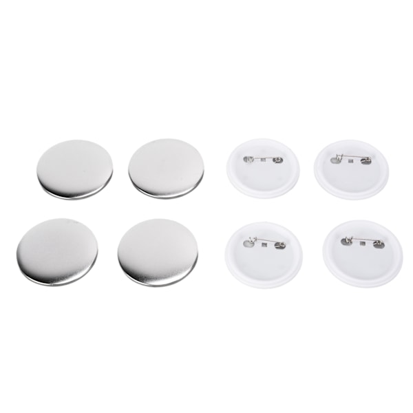 100 st Badge Baksida Plåt Plastbas Undvik Rost Stabil DIY Badge Verktyg för Jul Födelsedagspresenter 58mm 100 st