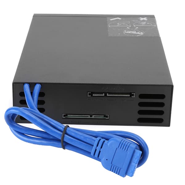 Mobil hårddiskkassett DualDisk Optisk drivenhet Extraktionsbox 2.5/3.5 Fäste USB MR6203 (Inkluderar ej hårddisk)