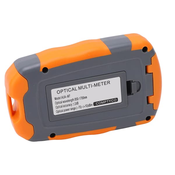 Mini optisk effektmåler, bærbar optisk fiberkabeltester multimeter med LED-lys