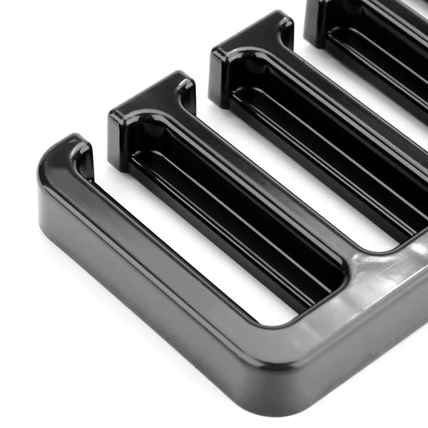 10-spors slipsbelte skjerf stativ organizer solid plast skap garderobe plassbesparende svart