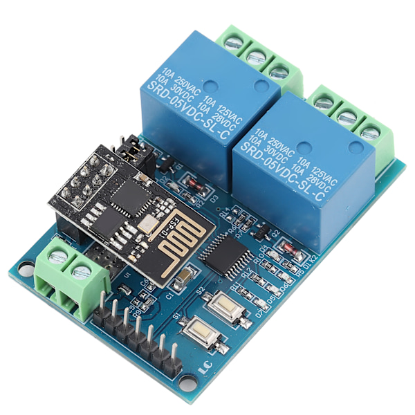 5V ESP8266 Dubbelkanal WiFi Relämodul IOT Smart Hem Telefon APP Fjärrkontroll